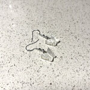 ✨⭐️✨ Handcrafted Silver Shimmer Butterfly Earrings ✨⭐️✨